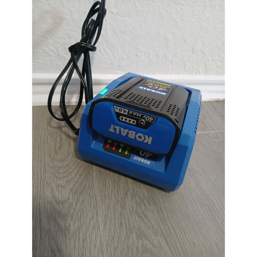 Kobalt 40V Max 4.0 Ah Extended Run Battery and Charger Combo Fast Rapid Charging
